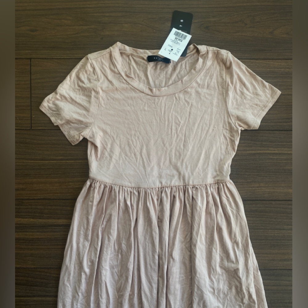 BNWT 21 Saints Tan/cream/beige midi dress with slit size small